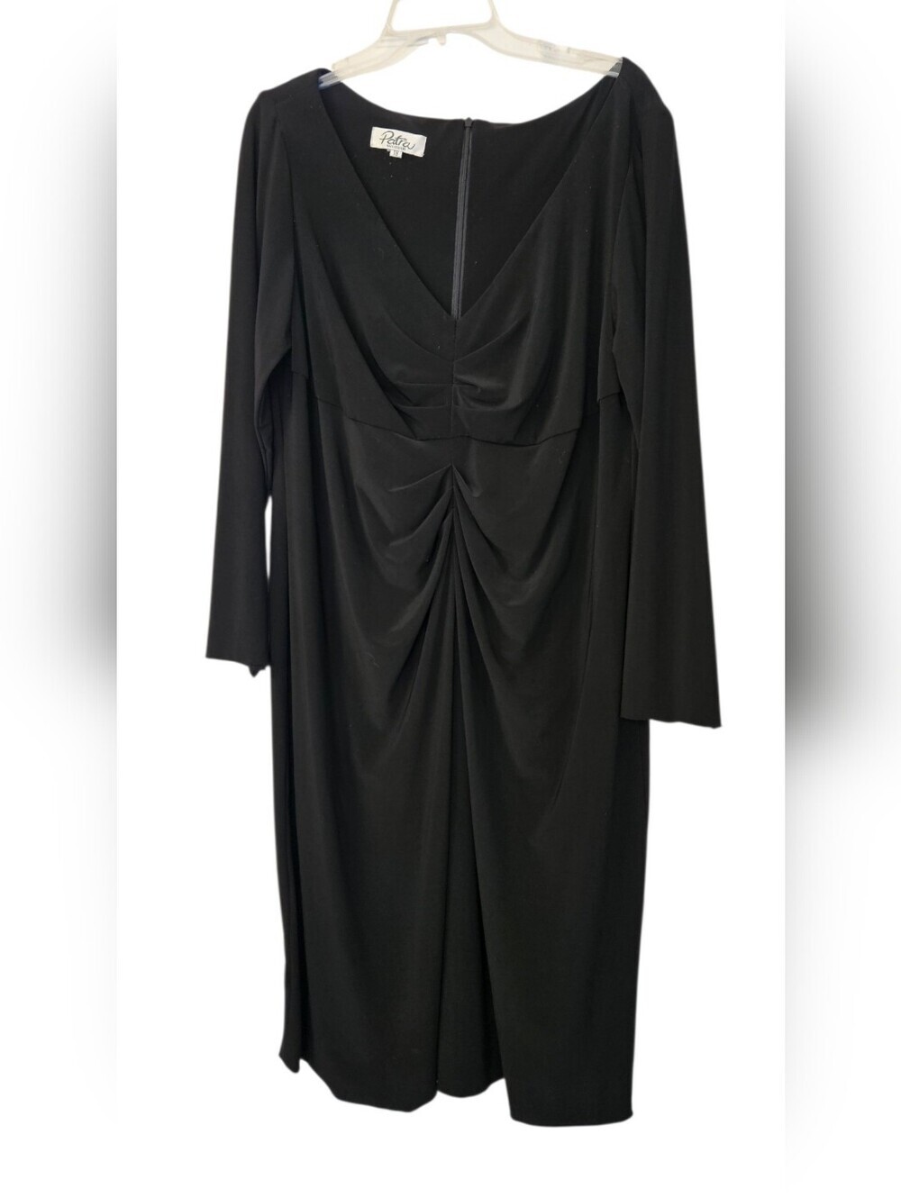 Patra Woman V-Neck Ruched Dress Plus Size 18